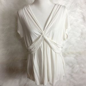 Boden white drape front and belt Size 16